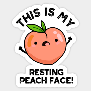 This Is My Resting Peace Face Pun Sticker